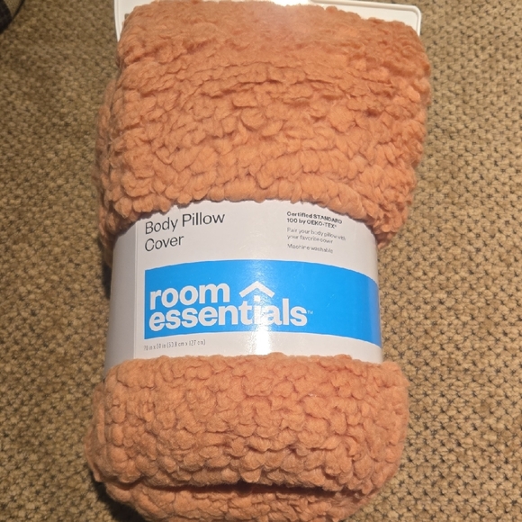 Room Essentials Other - Brand New Room Essentials Cozy Orange Body Pillow Cover
